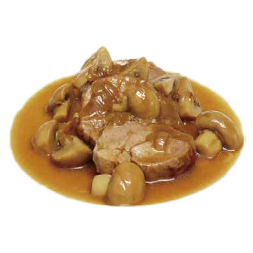 Ternera con champiñones