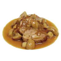 Ternera con champiñones